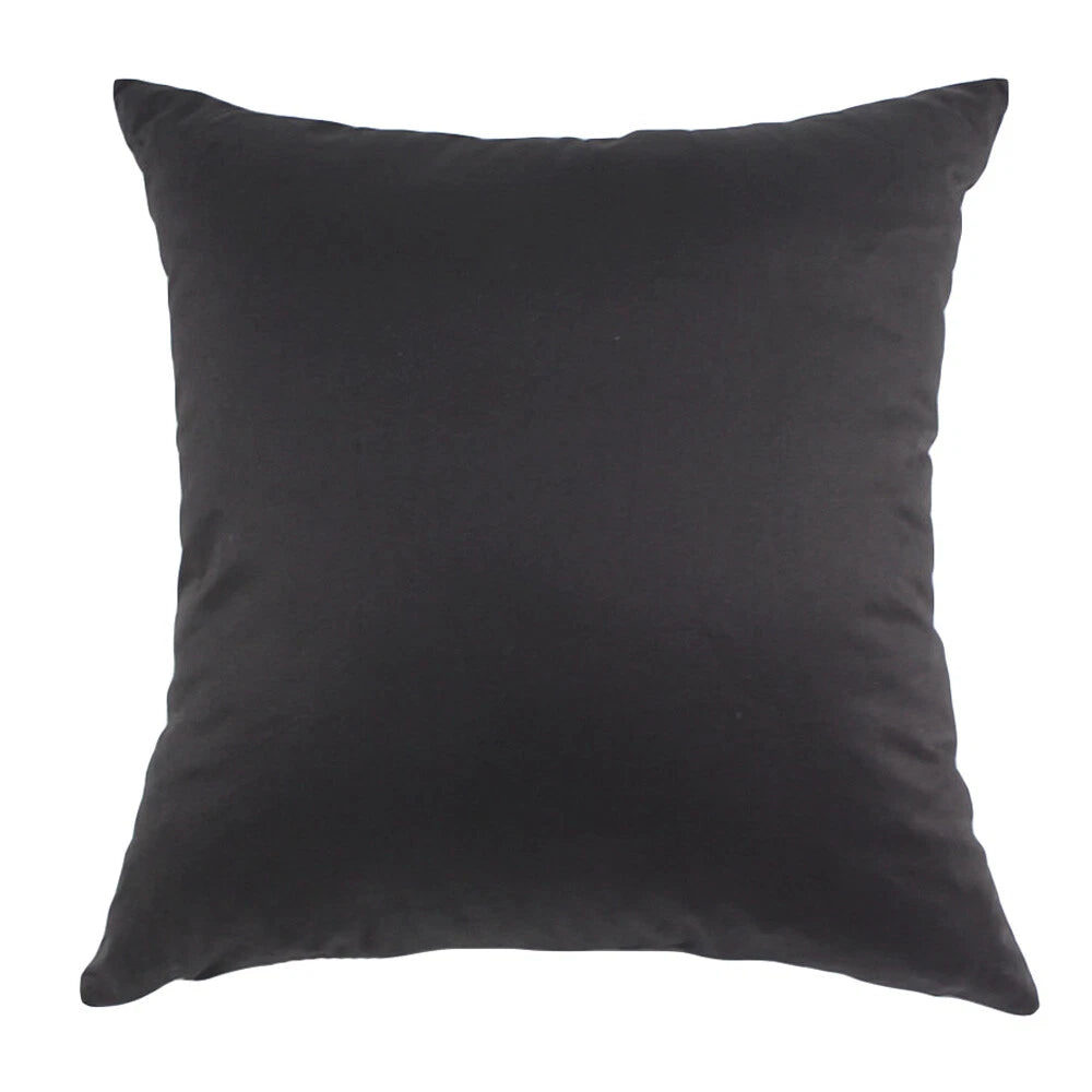 Cushion Cover Cotton Blend Sofa Car Office Home Solid Color Large Pillowcase