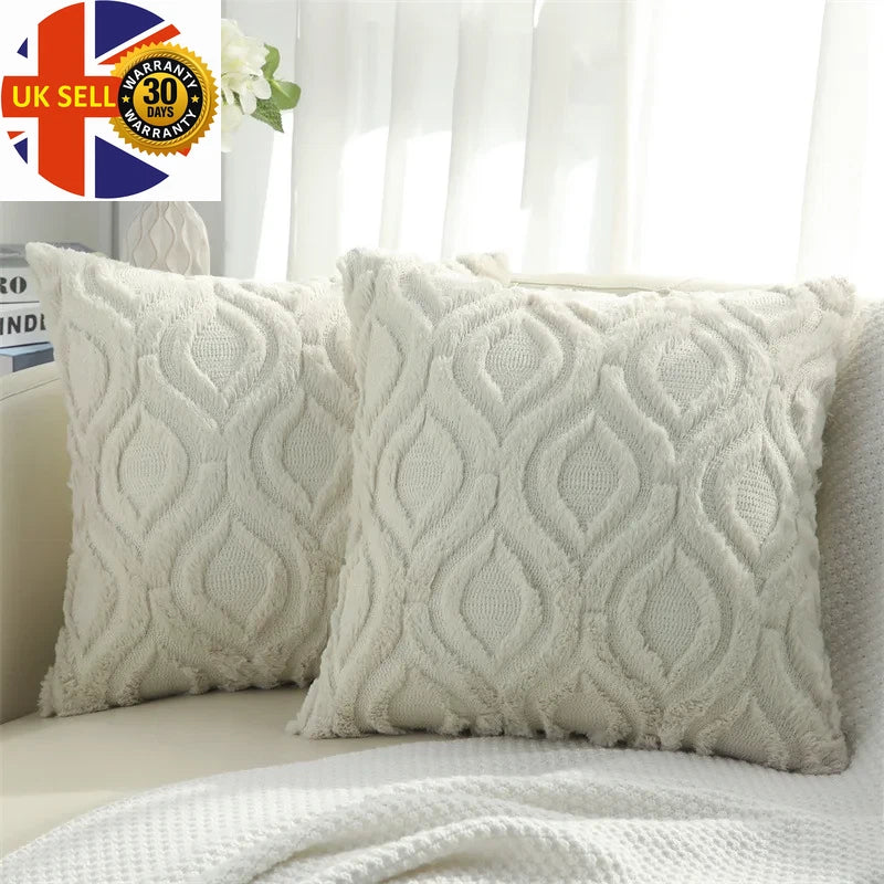 Throw Pillow Case for Sofa Bed Pillow Cover Living Room Plush Cushion Cover Slee