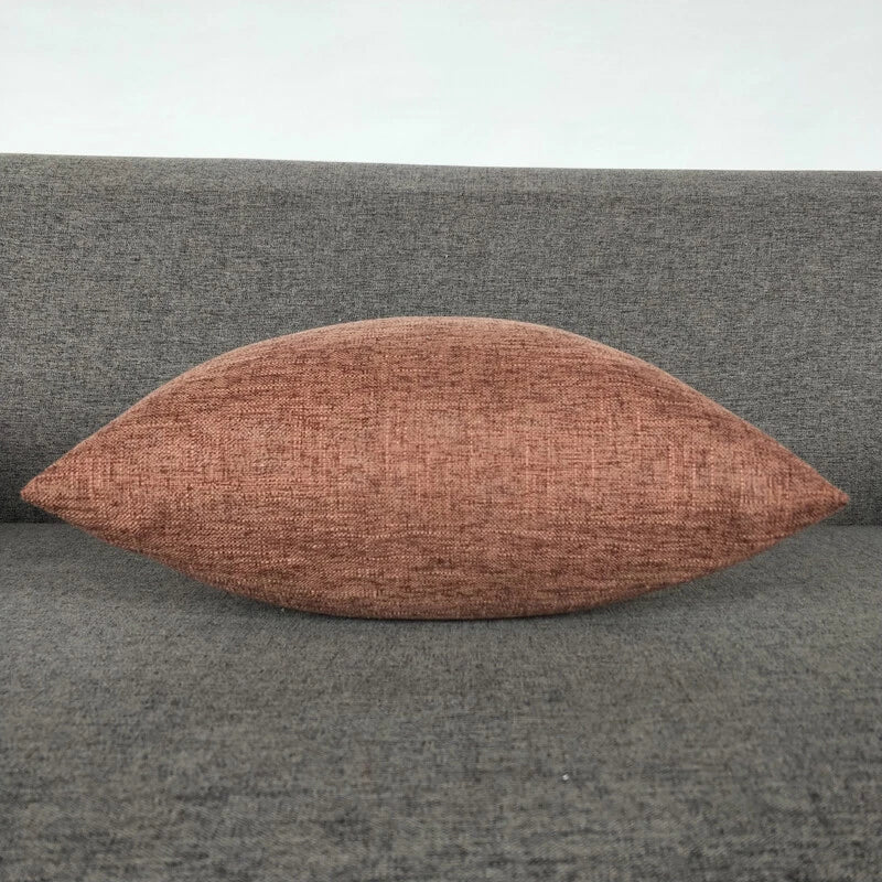 Christmas Home Decor Sofa Bed Thick Throw Cushion Covers Pillowcase Solid Color