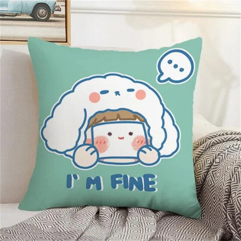 Home Decor Rorojump Pillow Cover Pillowcases for Cushion Covers Sofa Anime
