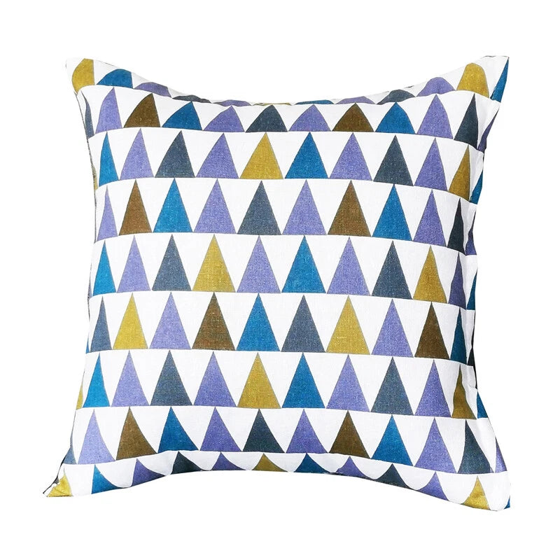 Geometric Cushion Cover Linen Throw Pillow Case Bed Sofa Car Decor 40/45/50cm