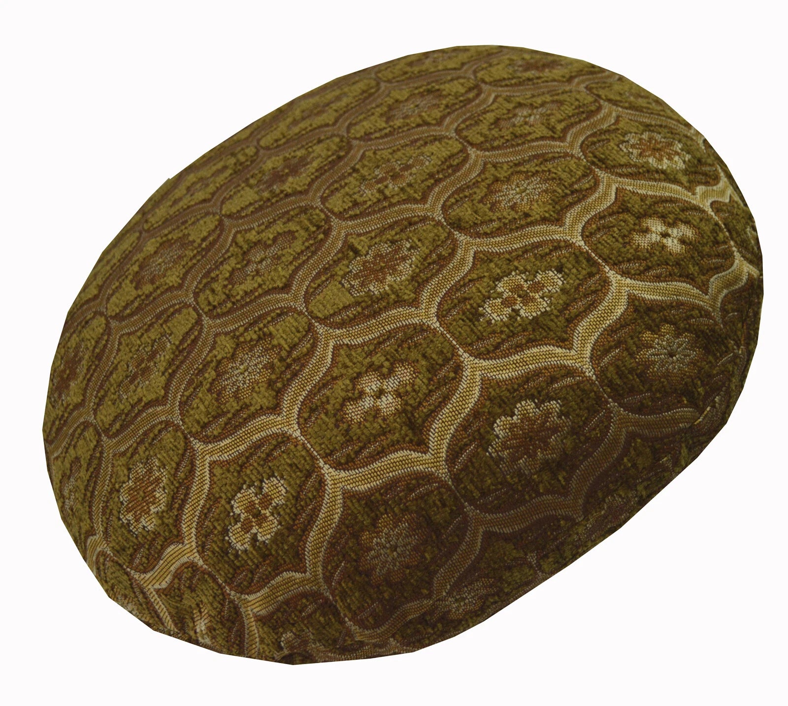 We62 -Olive Brown Eye Flora Damask Bolster Case/Pillow/Sofa Seat Cushion Cover