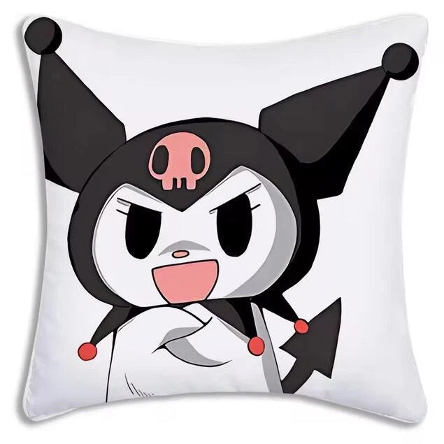 Kuromi Cartoon Pillow Covers Cartoon Sofa Decor Home Print Cute Cushion Cover