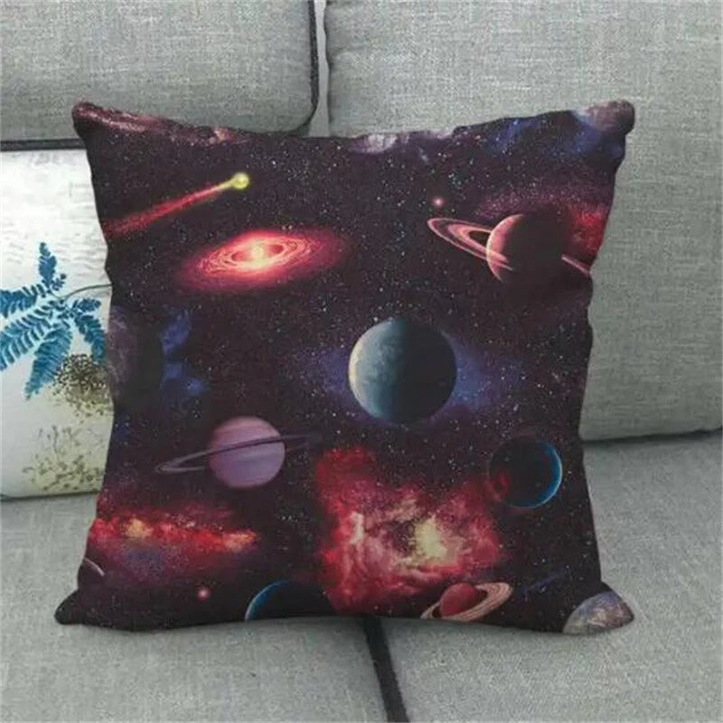 Planet Space Galaxy Planet Pillow Case Home Decorative Cushions for Sofa Room