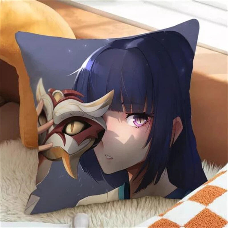 Genshin Impact Pillowcase Throw Pillow Cushion Cover Home Car Decoration Sofa