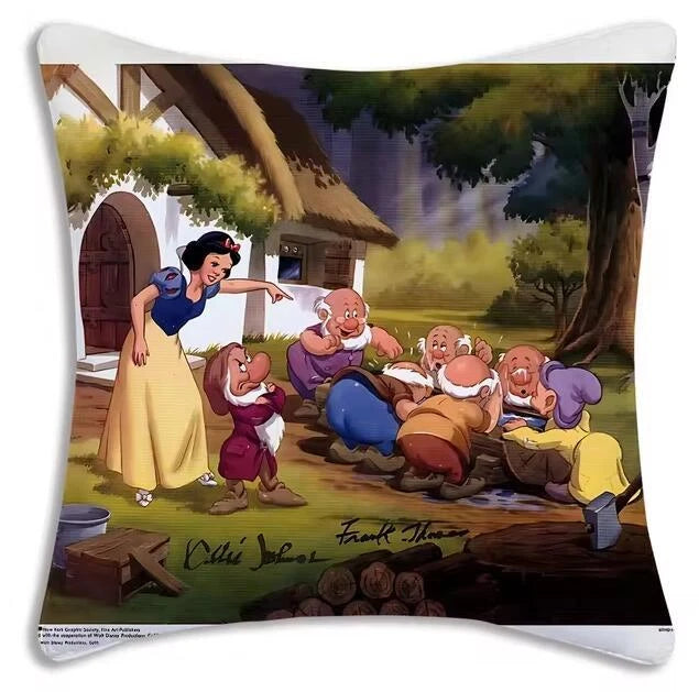 Anime princess Pillow Cover Sofa Decor Home Print Short Plush Cute Cushion Cover