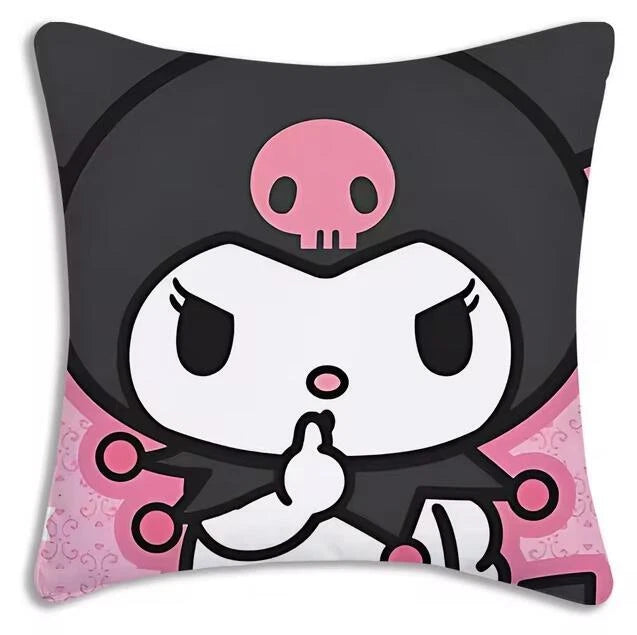Kuromi Cartoon Pillow Covers Cartoon Sofa Decor Home Print Cute Cushion Cover