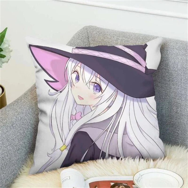 Wandering Witch Pillow Cases Decorative Cushions Cover for Sofa Decor