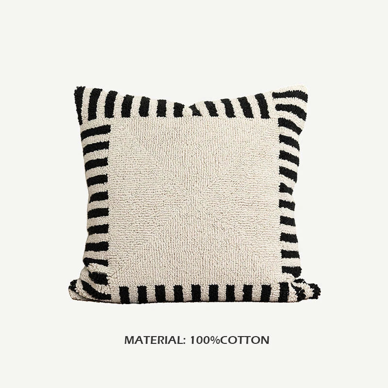 20x20in Cotton Fabric Throw Pillow Cover Sofa Bed Cushion Cover Case Home Decor