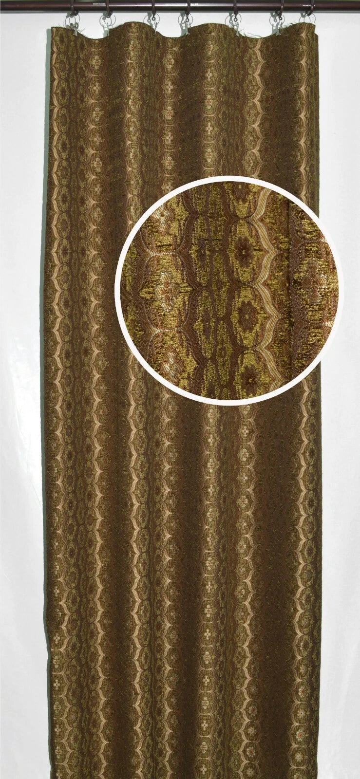 We62 -Olive Brown Eye Flora Damask Bolster Case/Pillow/Sofa Seat Cushion Cover