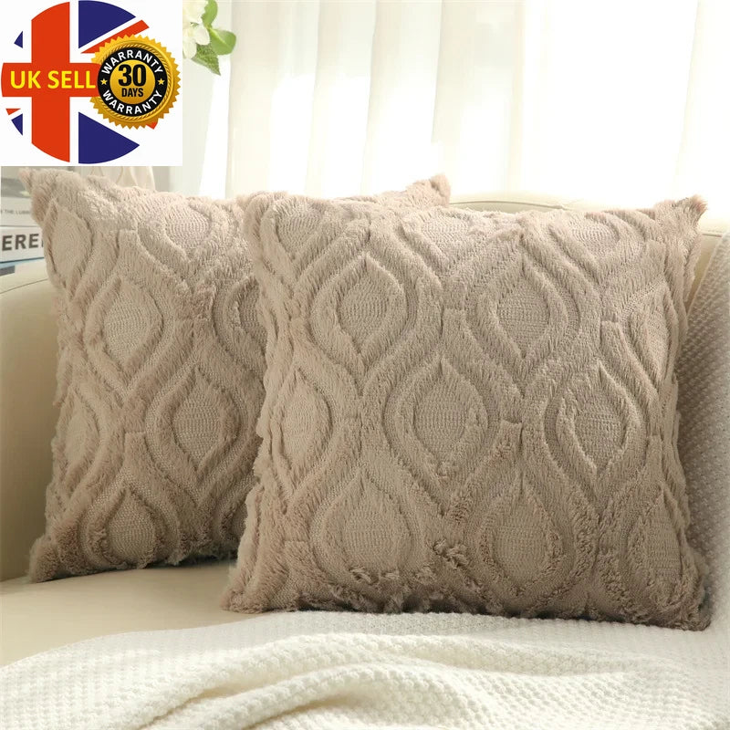 Throw Pillow Case for Sofa Bed Pillow Cover Living Room Plush Cushion Cover Slee