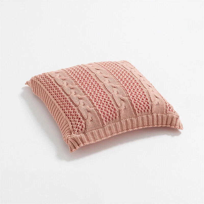 45*45cm Square Knitted Pillowcase Throw Waist Cushion Covers Sofa Bed Home Decor
