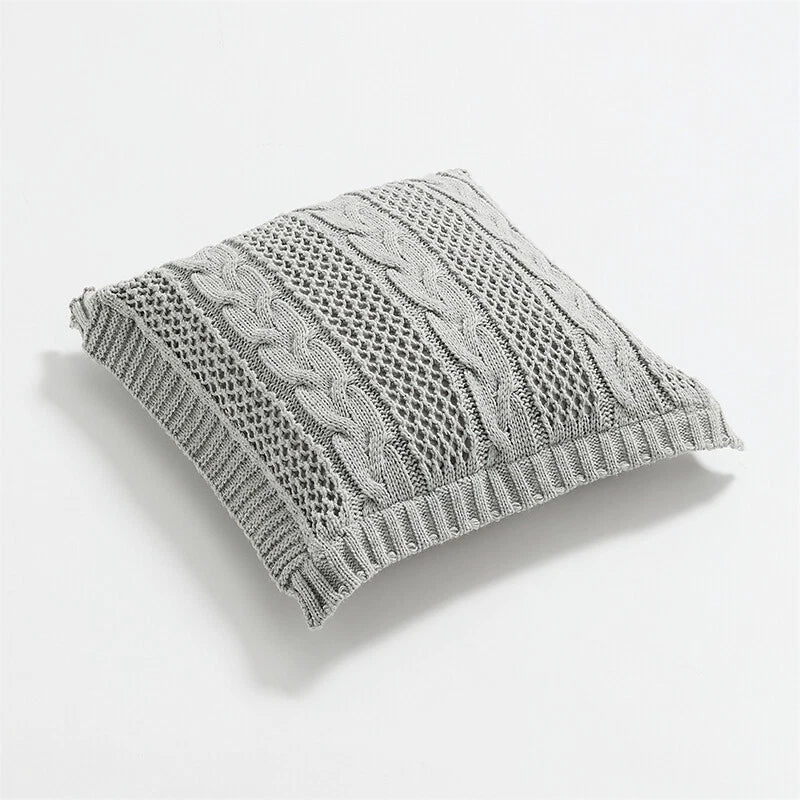 45*45cm Square Knitted Pillowcase Throw Waist Cushion Covers Sofa Bed Home Decor