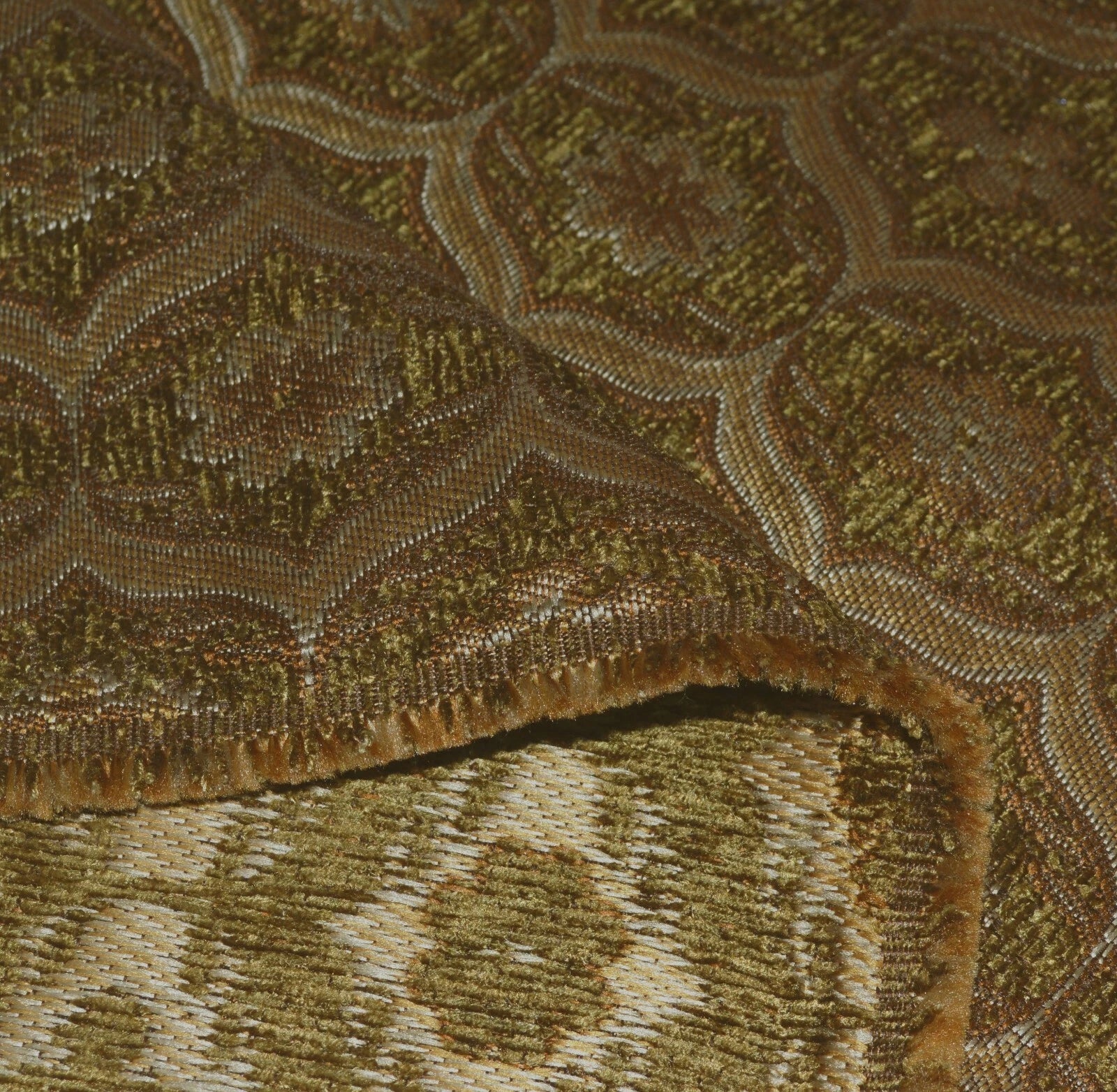 We62 -Olive Brown Eye Flora Damask Bolster Case/Pillow/Sofa Seat Cushion Cover