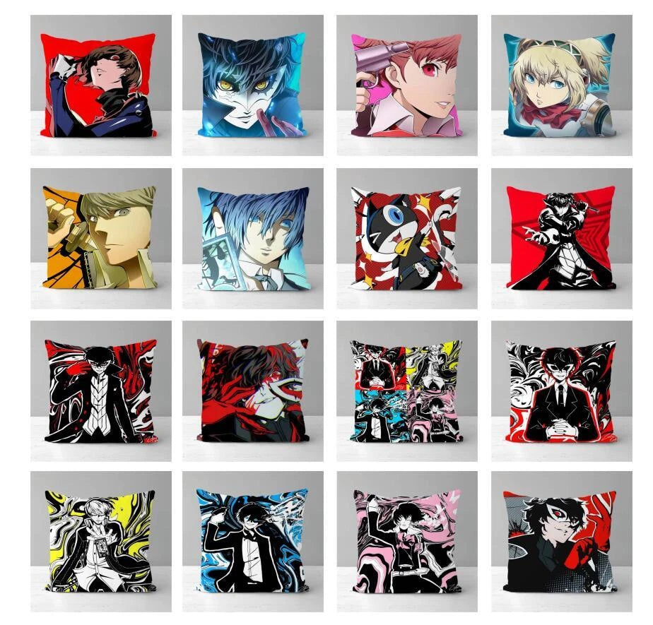 Persona 5 Cushion Cover Pillowcase Cushion Case for Living Room Sofa Decorative