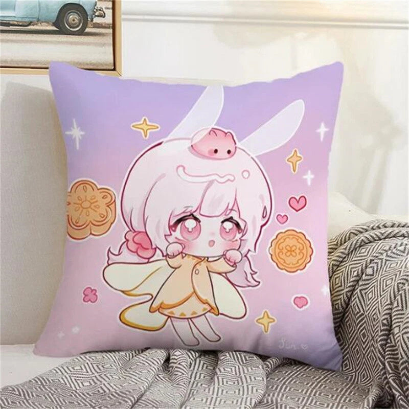 Pillowcase Children of Light Cushion Anime Cover Decorative for Short Plush Sofa