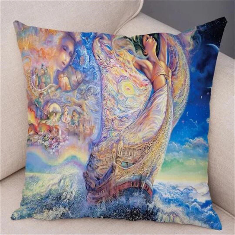 Cartoon Forest Elf Cushion Cover Decor Pillow Case for Sofa Car Room Pillowcase