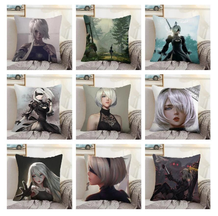 Nier Automata Decorative Sofa Cushion Cover Pillowcases for Cushions Covers