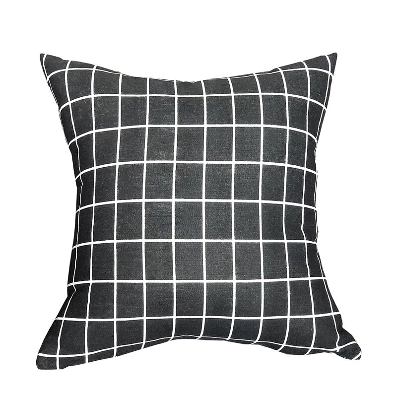 Geometric Cushion Cover Linen Throw Pillow Case Bed Sofa Car Decor 40/45/50cm