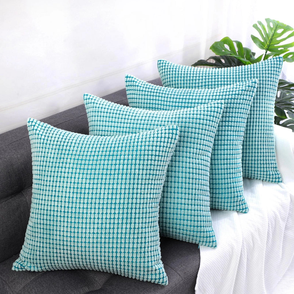 Set of 4 Throw Pillow Cases Cover Pillowcase Cushion Covers Home Sofa Bed