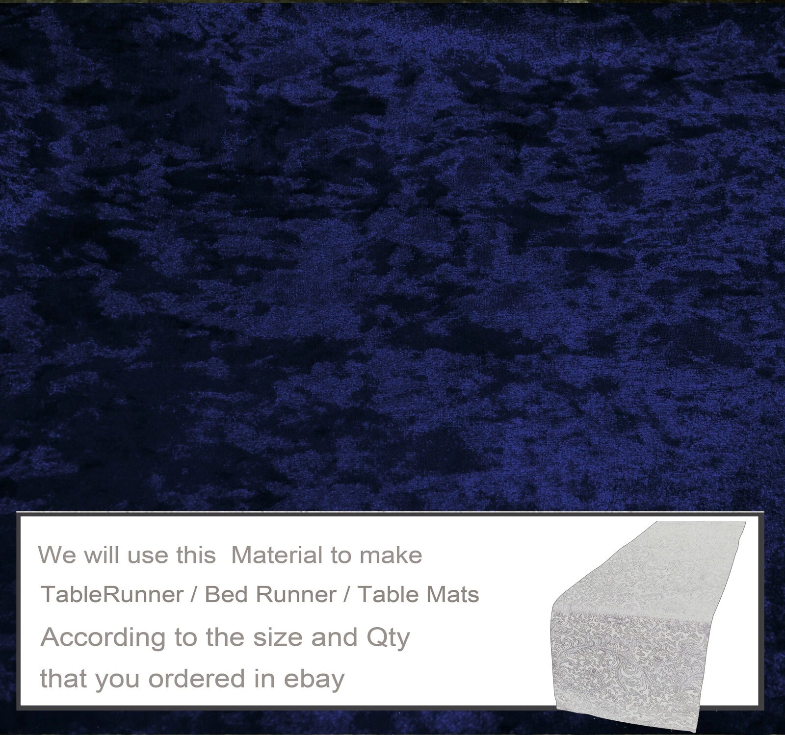 Mv35 R-Blue Crush Velvet Sofa Seat Patio Bench Box Cushion Bolster Cover/Runner