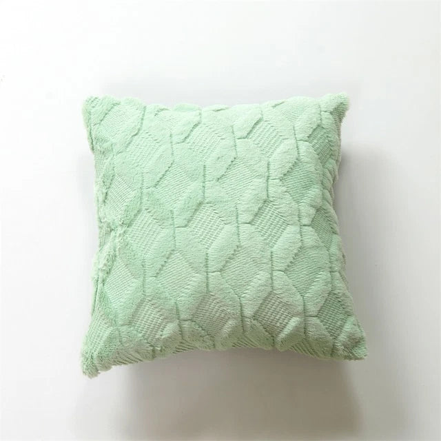 Pillow Cover Plush Solid Nordic Cushion Cover Living Room Sofa Home Decorations