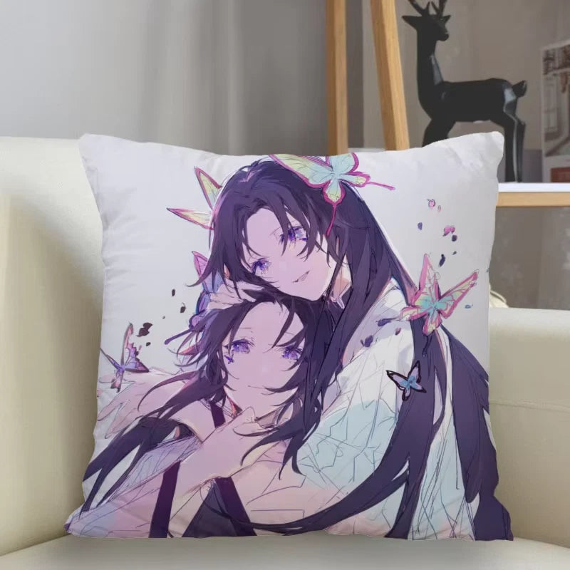 45X45Cm Polyester Demon Slayer Pillowcase Sofa Decoration Cushion Cover Home Dec