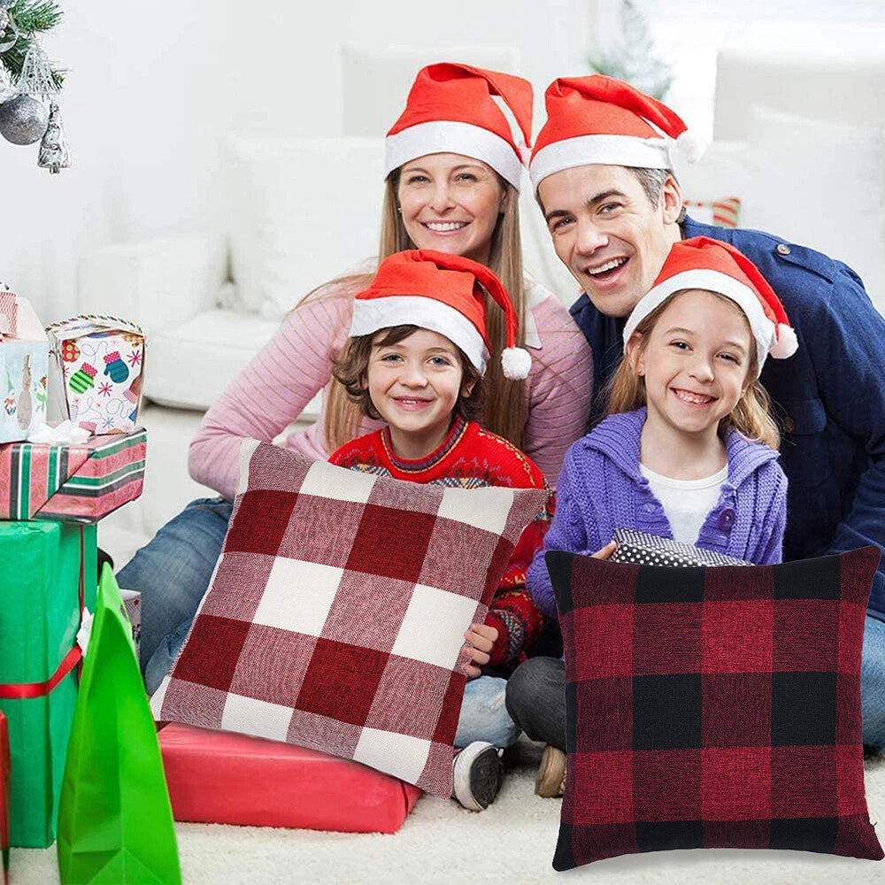Set of 2 Throw Pillow Covers, Decorative Pillows Covers for Sofa Couch Christmas