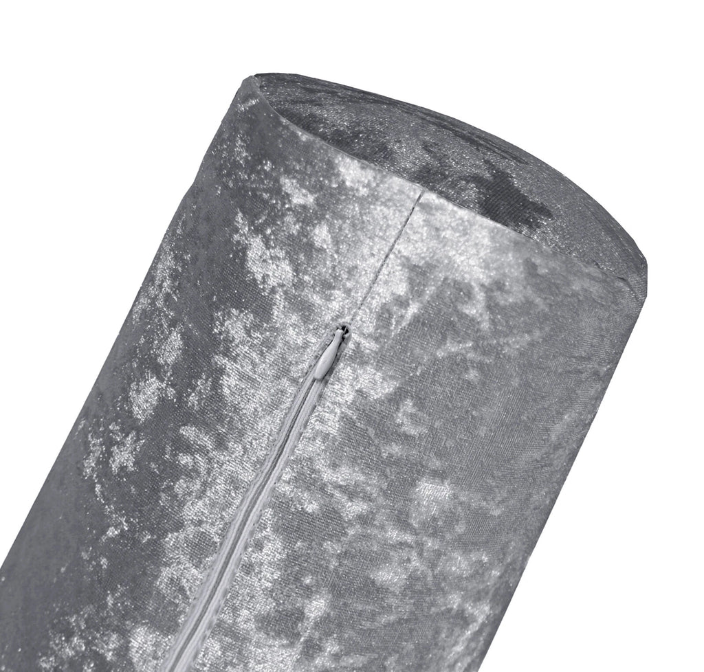 Mv03 Gray Shiny Velvet Sofa Seat Patio Bench Box Cushion Bolster Cover/Runner
