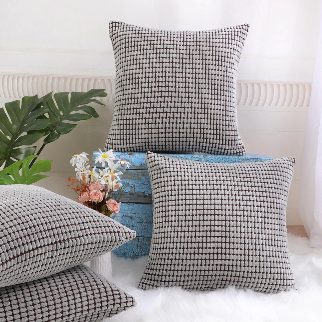 Set of 4 Throw Pillow Cases Cover Pillowcase Cushion Covers Home Sofa Bed