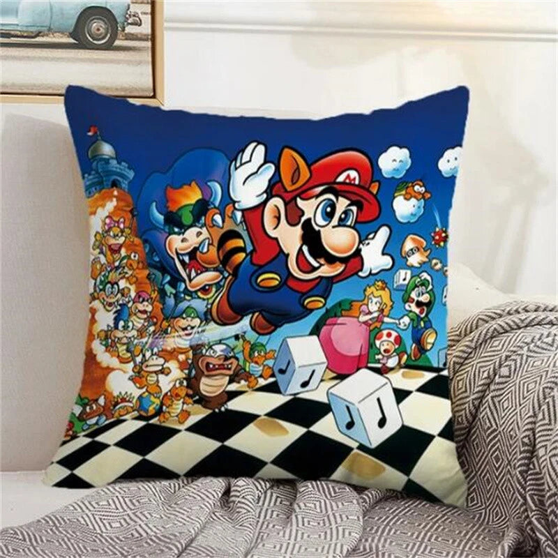 Pillowcase Cushion Cover M-marios Pillow Covers Decorative Sofa Home Decoration
