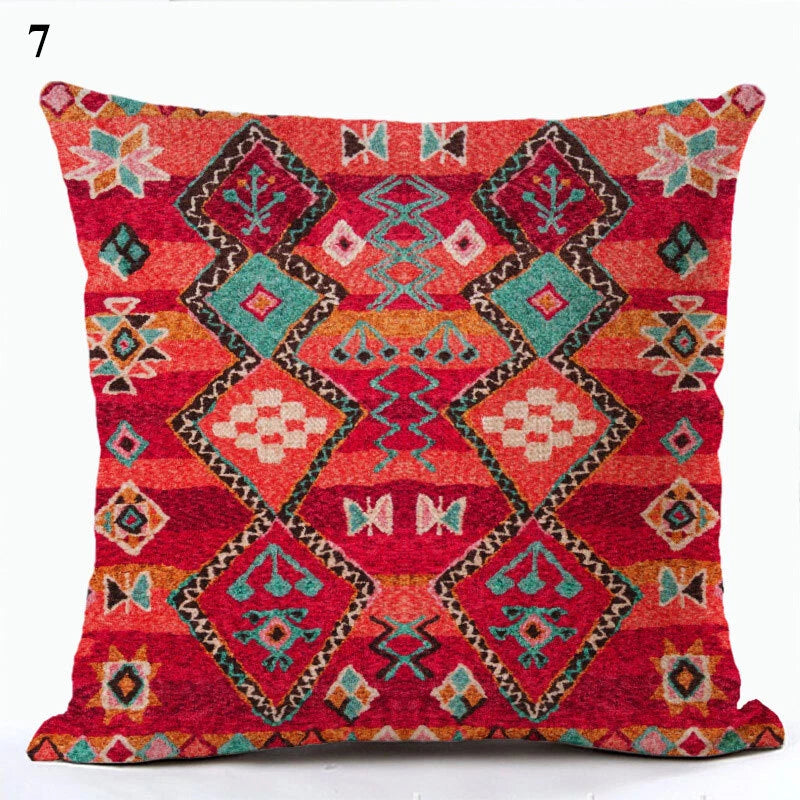 Sofa Bed Printed Pillowcase Ethnic Cushion Cover Throw Pillow Case Home Decor