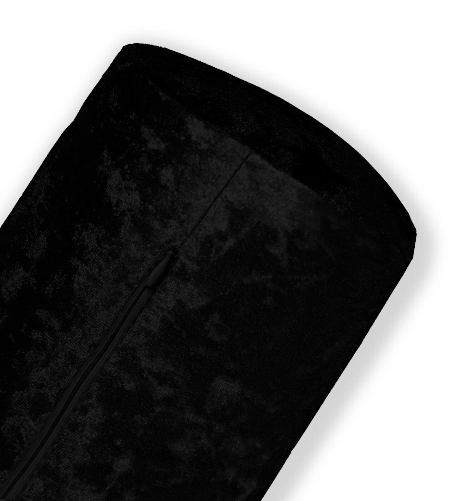 Mv36 Black Crushed Velvet Sofa Seat Patio Bench Box Cushion Bolster Cover/Runner