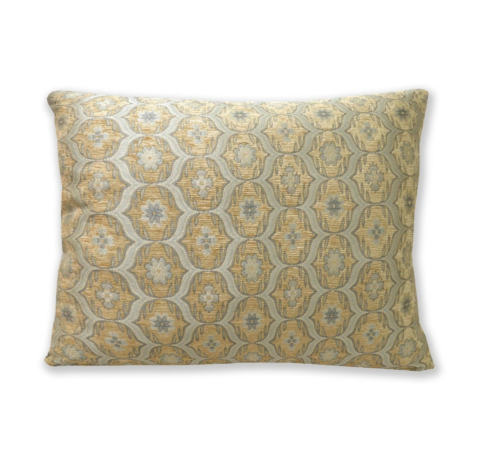 We64 -Light Blue Eye Flora Damask Bolster Case/Pillow/Sofa Seat Cushion Cover