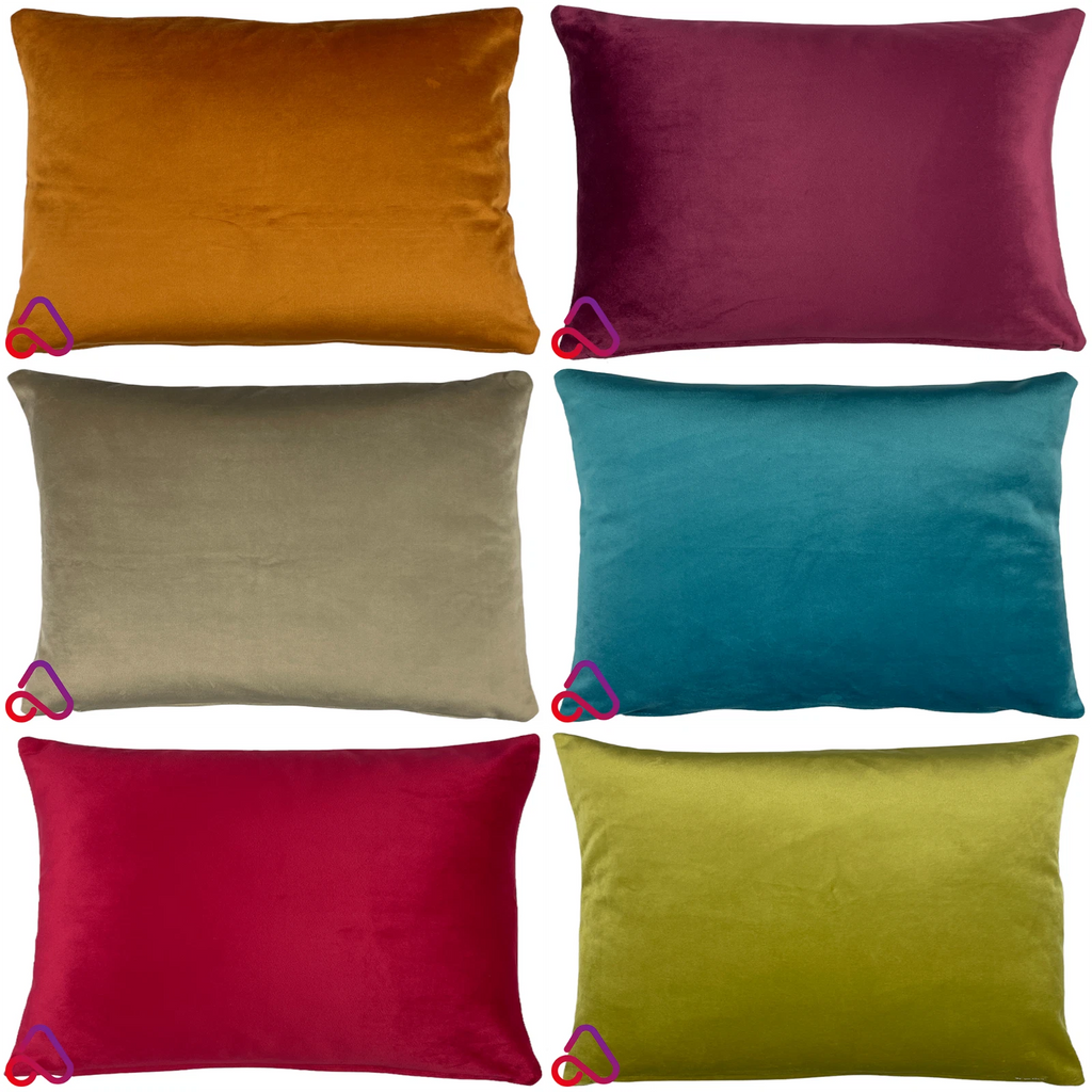 Rectangle Plush Velvet Cushion Cover Soft Feel Pillow Case Home Decor Sofa Bed