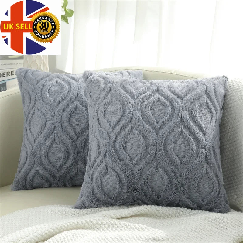 Throw Pillow Case for Sofa Bed Pillow Cover Living Room Plush Cushion Cover Slee