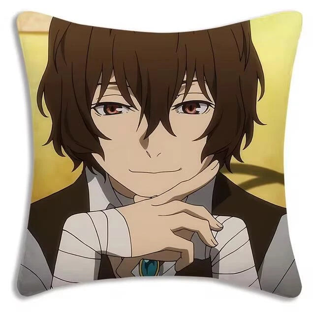 Bungou Stray Dogs Pillow Covers Sofa Decorative Home Printing Cute Cushion Cover