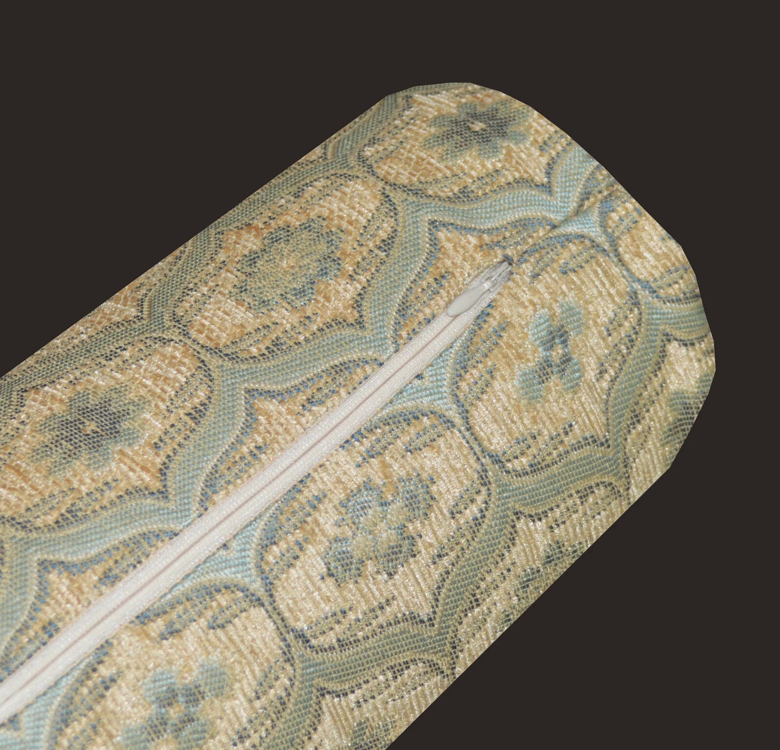 We64 -Light Blue Eye Flora Damask Bolster Case/Pillow/Sofa Seat Cushion Cover