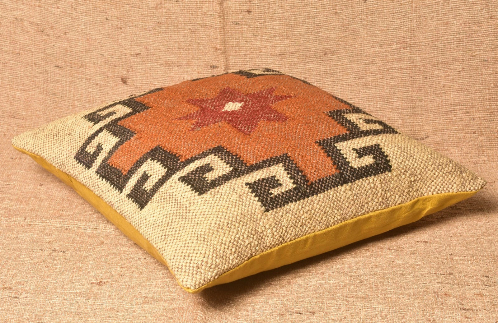 Handmade Jute Wool Kilim Cushion Cover Pillow Covers Pillow Case 45 Cm 3 Pcs