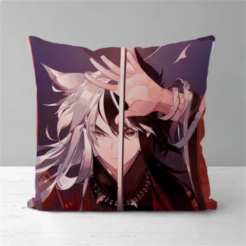 Inuyasha Printing Anime Pillowcases for Short Plush Sofa Decor Cushion Cover