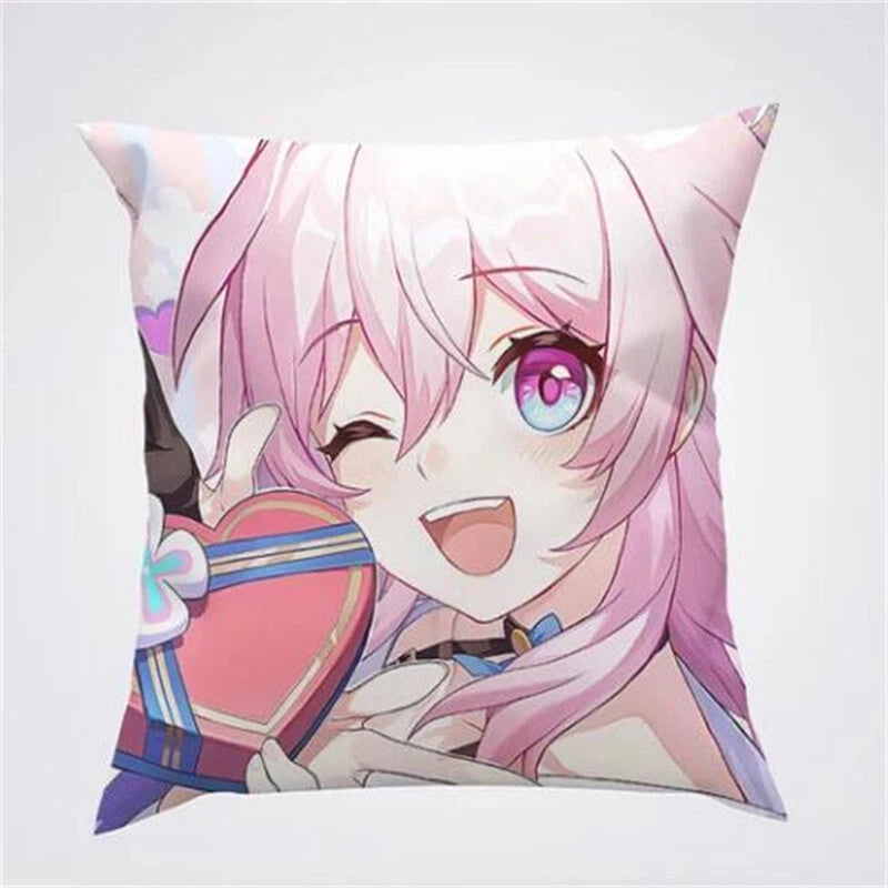 Anime Honkai Star Rail Pillowcase Print Cushion Cover Sofa Home Decor