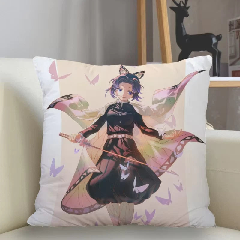 45X45Cm Polyester Demon Slayer Pillowcase Sofa Decoration Cushion Cover Home Dec