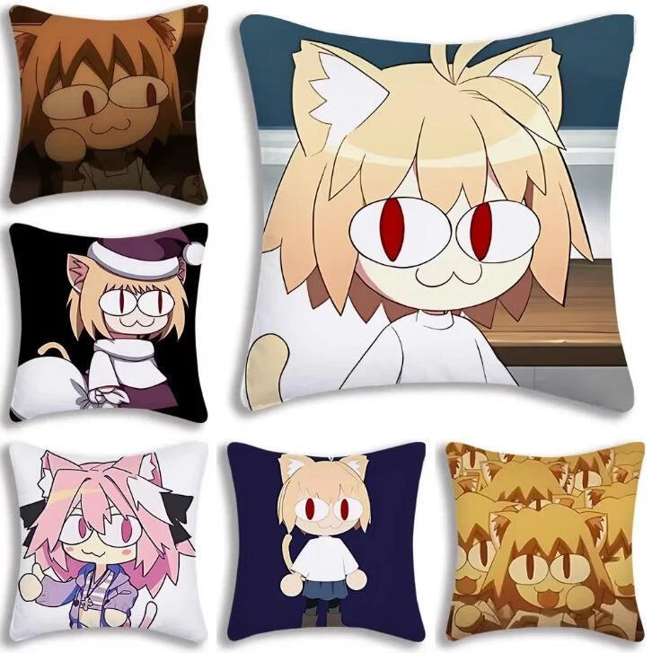 Neco Arc Pillow Covers Cartoon Sofa Decorative Home Printing Cute Cushion Cover