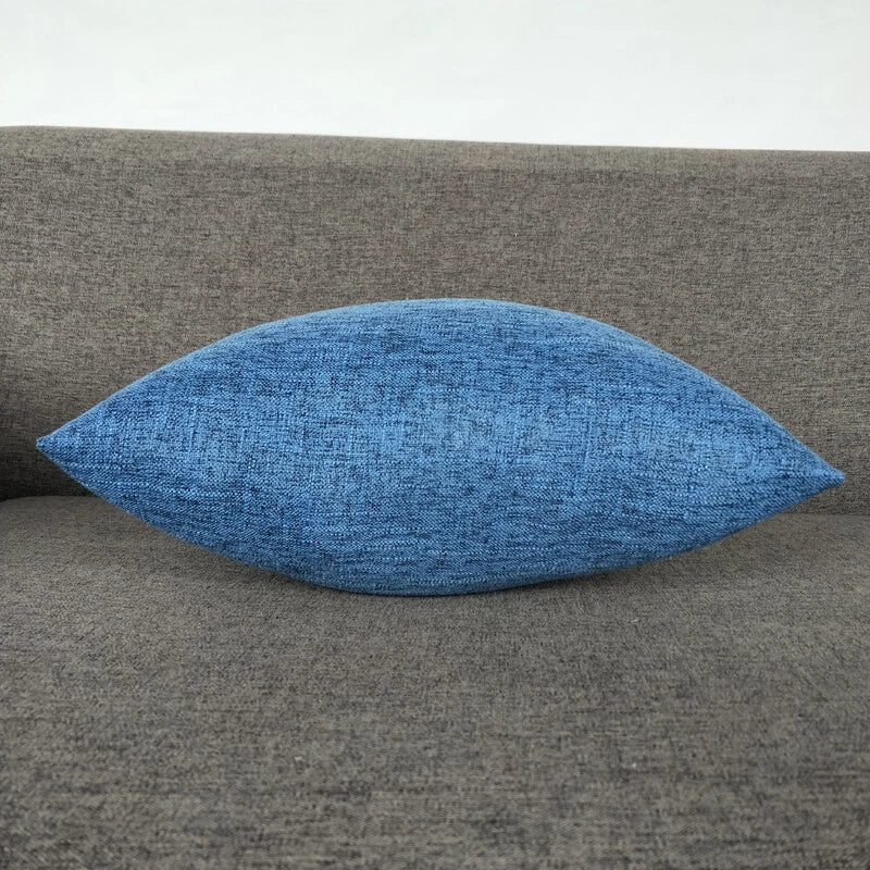 Christmas Home Decor Sofa Bed Thick Throw Cushion Covers Pillowcase Solid Color