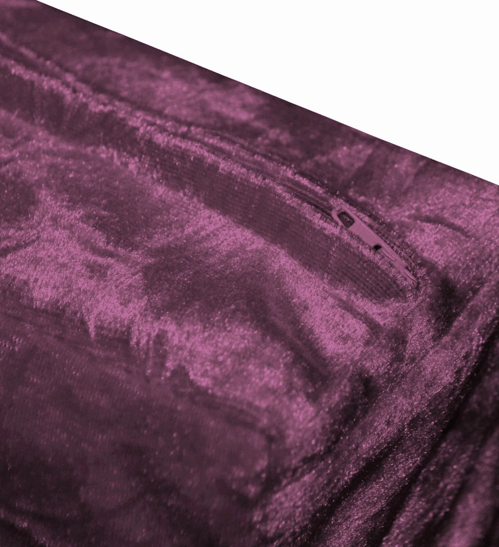 Mv07 Purple Crush Velvet Sofa Seat Patio Bench Box Cushion Bolster Cover/Runner