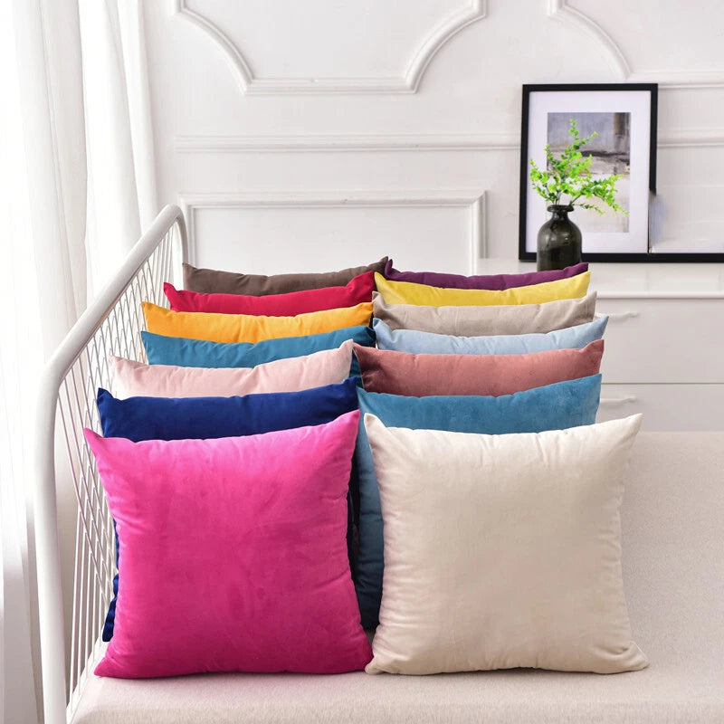 Wholesale Velvet Cushion Cover Pillowcase Pillow Case Sofa Throw Pillows Decor