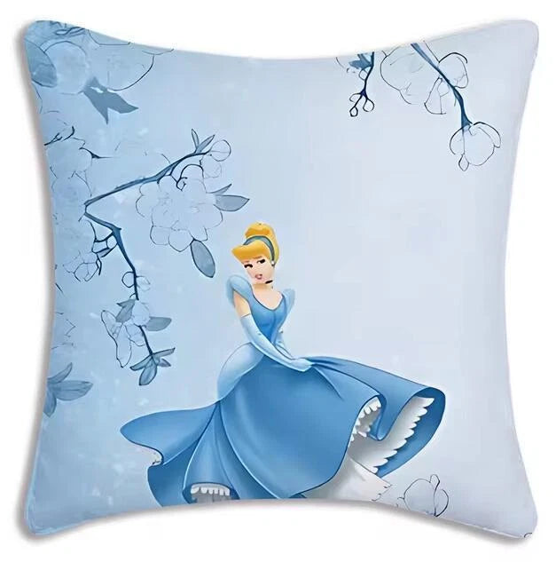 Cartoon Cinderella Pillow Cover Sofa Decorative Home Printing Cute Cushion Cover