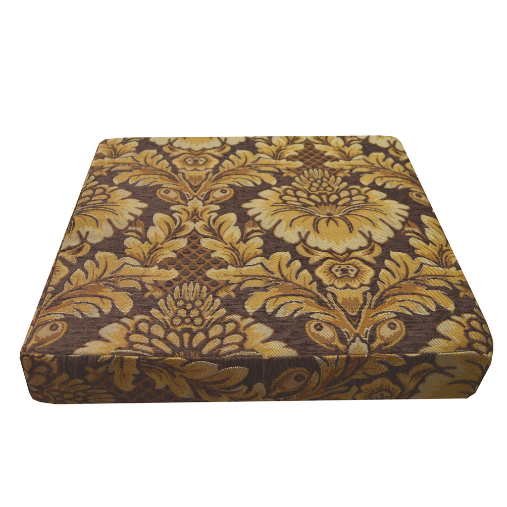 We57 - Brown Big Peony Flower Leaf Bolster Case/Pillow/Sofa Seat Cushion Cover