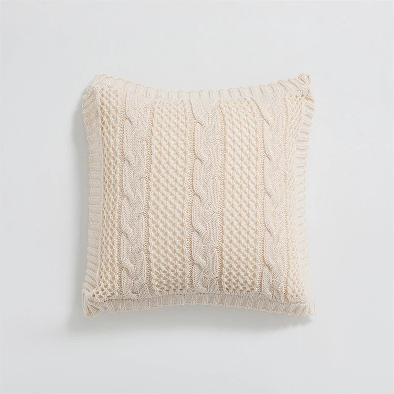 45*45cm Square Knitted Pillowcase Throw Waist Cushion Covers Sofa Bed Home Decor
