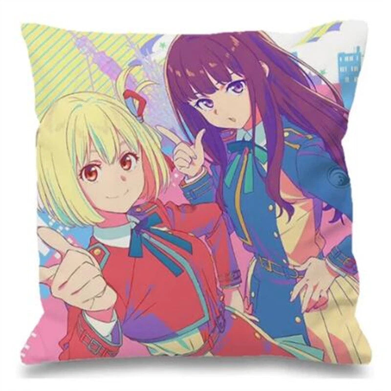 Decorative Cushions for Sofa Cover for Lycoris Recoil Bedroom Bed Pillowcase